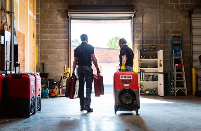 Serenity Restoration team and equipment